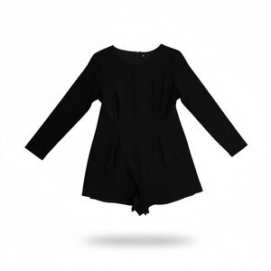 Lucca Women's Black Romper Long Sleeves Size Medium